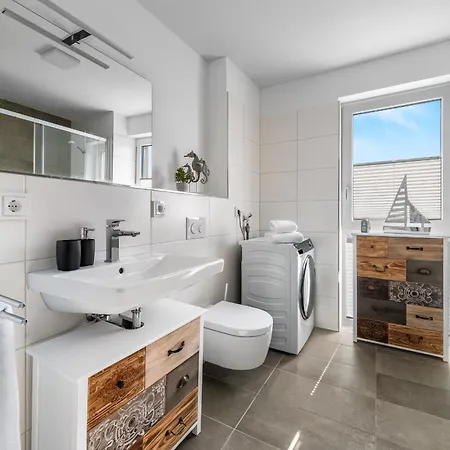 Lejlighed Santiano Flat- Balkon, Blick Auf Den Hafen Olpenæs