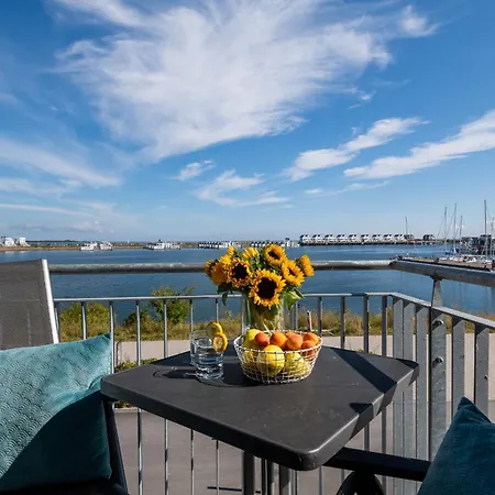 Apartment Santiano Flat- Balkon, Blick Auf Den Hafen