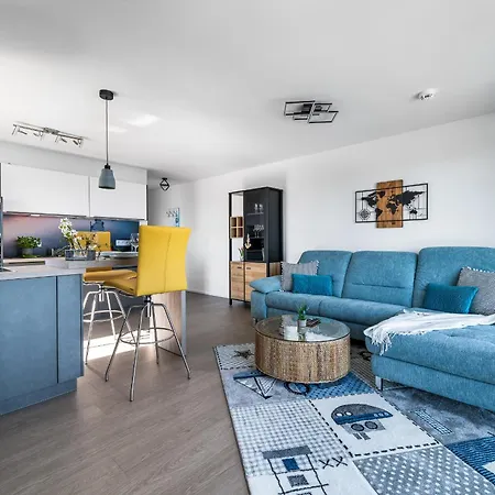 Santiano Flat- Balkon, Blick Auf Den Hafen Olpenæs