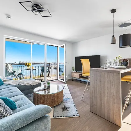 Santiano Flat- Balkon, Blick Auf Den Hafen * Olpenitz