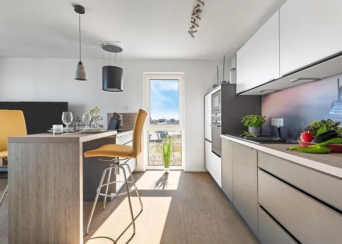 Santiano Flat- Balkon, Blick Auf Den Hafen Apartamento Olpenitz